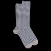 Homme Doré Doré Chaussettes^Chaussettes pour hommes en fil d'Ecosse à motifs géométriques - Gris Bourrasque