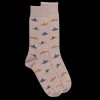Homme Doré Doré Chaussettes^Chaussettes pour hommes en coton à motifs sombrero - Beige Sahara