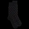 Homme Doré Doré Chaussettes^Chaussettes pour hommes en fil d'Ecosse à motifs de cravate -