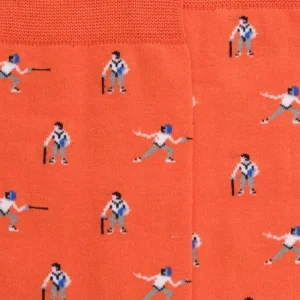 Homme Doré Doré Chaussettes^Chaussettes pour hommes en fil d'Ecosse à motifs d'escrime -