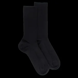 Homme Doré Doré Chaussettes^Chaussettes sans bord élastique en coton égyptien - Spécial jambes sensibles -