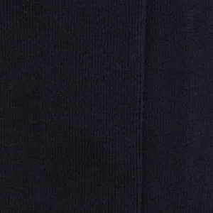 Femme Doré Doré Chaussettes^Chaussettes sans bord élastique en coton égyptien - Spécial jambes sensibles - Bleu marine foncé