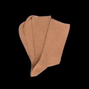 Femme Doré Doré Chaussettes^Chaussettes sans bord élastique en coton égyptien - Spécial jambes sensibles - désert