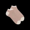 Femme Doré Doré Socquettes^Chaussons pour femmes en fil Ecosse motif dune du désert - Blanc Givre