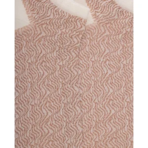 Femme Doré Doré Socquettes^Chaussons pour femmes en fil Ecosse motif dune du désert - Blanc Givre