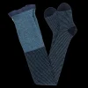 Enfant Doré Doré Collants^Collant en coton et lurex brillant - Bleu à rayures