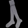 Enfant Doré Doré Collants^Collant enfant côtelé en coton doux - Gris rocheux