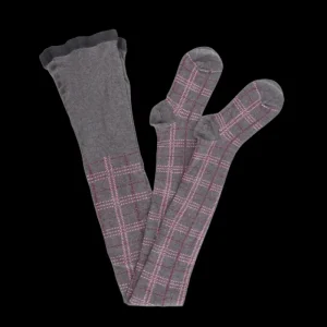 Enfant Doré Doré Collants^Collant enfant en coton motif tartan - Gris