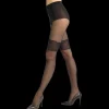Femme Doré Doré Collants^Collant fantaisie avec motifs losange et jarretière - 20 deniers