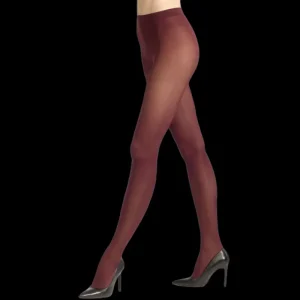 Femme Doré Doré Collants^Collant fantaisie opaque Coloré 50 deniers - Aubergine