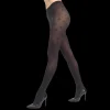 Femme Doré Doré Collants^Collant femme 60 deniers à motif papillons - Gris minerai