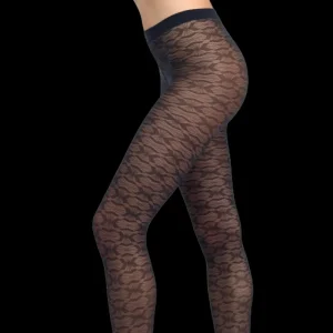 Femme Doré Doré Collants^Collant femme 30 deniers à motif géométriques tridimensionnel -