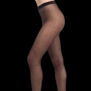 Femme Doré Doré Collants^Collant femme 20 deniers à motif géométriques -