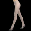 Femme Doré Doré Collants^Collant femme ajourés en coton et cachemire - Beige Sahara