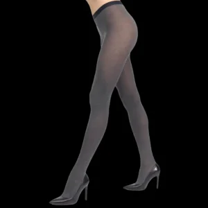 Femme Doré Doré Collants^Collant femme en coton - Gris oxford