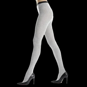 Femme Doré Doré Collants^Collant femme en coton - Gris Rocheux