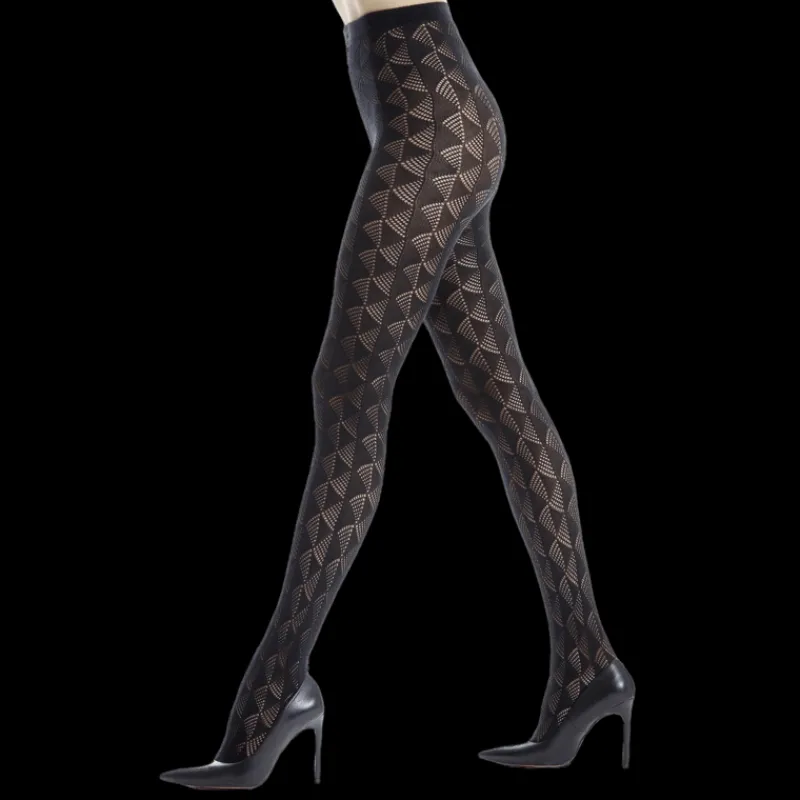 collant_femme_en_coton_gy_0.webp Femme Doré Doré Collants^Collant femme en coton égyptien et cachemire uni ajouré -