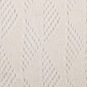 Femme Doré Doré Collants^Collant femme en coton égyptien et cachemire uni ajouré - Écru