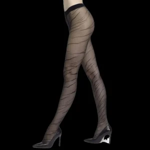 Femme Doré Doré Collants^Collant zébré - 20 deniers -