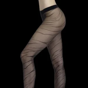 Femme Doré Doré Collants^Collant zébré - 20 deniers -