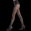 Femme Doré Doré Collants^Collants à fausse jarretière pour femmes -