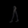 Femme Doré Doré Collants^Collants en coton maille unie - Bleu marine
