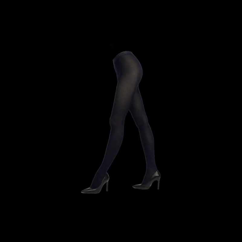 collants_en_coton_maille__0-5.webp Femme Doré Doré Collants^Collants en coton maille unie - Bleu marine