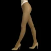 Femme Doré Doré Collants^Collants en coton maille unie -