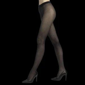 Femme Doré Doré Collants^Collants fantaisie texturés - Bleu foncé
