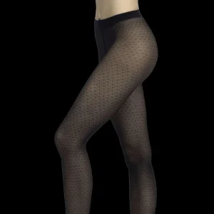 Femme Doré Doré Collants^Collants fantaisie texturés - Bleu foncé