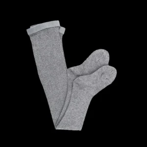 Enfant Doré Doré Collants^Collants pour enfants en coton effet brillant - Gris oxford