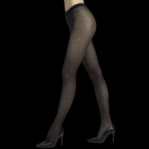 Femme Doré Doré Collants^Collants étoile et dentelle - Bleu marine