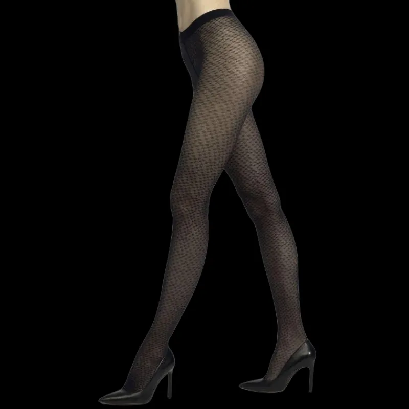 collants_toile_et_dentell_0-1.webp Femme Doré Doré Collants^Collants étoile et dentelle - Bleu marine