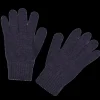 Doré Doré Gants^Gants enfant en laine, soie et cachemire - Bleu foncé