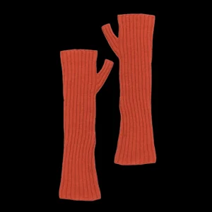Doré Doré Gants^Gants longs unisexes unis en laine et cachemire sans doigts -