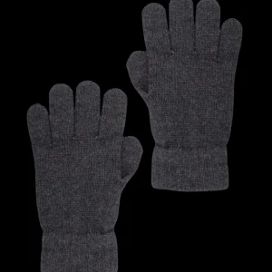 Doré Doré Gants^Gants unisexe en laine et cachemire - Gris anthracite