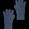 Doré Doré Gants^Gants unisexe en laine et cachemire - Bleu corsaire