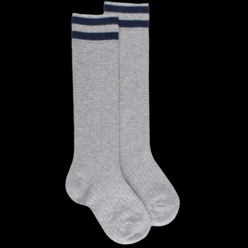 mibas_coton_enfant_fantai_0-1.webp Enfant Doré Doré Chaussettes Hautes^Mi-bas coton enfant fantaisie à bandes - Gris