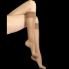 Femme Doré Doré Chaussettes Hautes^Mi-bas femme matité 20 deniers - Ambre
