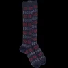 Homme Doré Doré Chaussettes Hautes^Mi-bas grecques en laine polaire - Marine