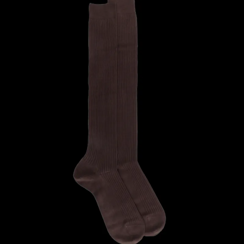 mibas_homme_ctels__fil_dc_0.webp Homme Doré Doré Chaussettes Hautes^Mi-bas homme côtelés 100% fil d'écosse - Marron chocolat