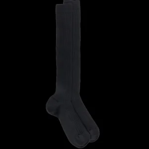 Homme Doré Doré Chaussettes Hautes^Mi-bas homme côtelés en laine mérinos -