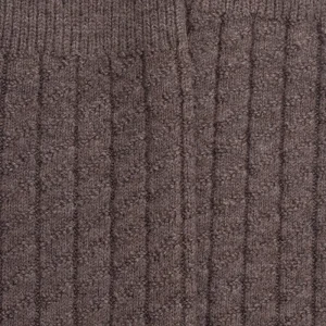 Homme Doré Doré Chaussettes Hautes^Mi-bas homme en laine épaisse - Brun loutre