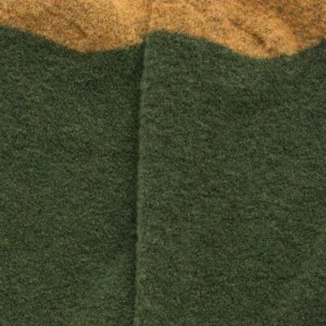 Homme Doré Doré Chaussettes Hautes^Mi-bas homme en laine polaire - Vert Campagne & Jaune Pissenlit