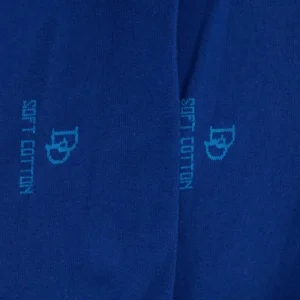 Homme Doré Doré Chaussettes Hautes^Mi-bas homme fins en coton égyptien - Bleu France