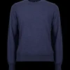 Doré Doré Pullover^Pull à col rond en pure laine - Bleu corsaire