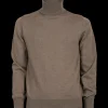 Doré Doré Pullover^Pull à col roulé en pure laine - Marron Caille