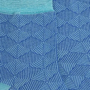 Femme Doré Doré Socquettes^Socquettes coton à motifs géométriques et bord lurex -