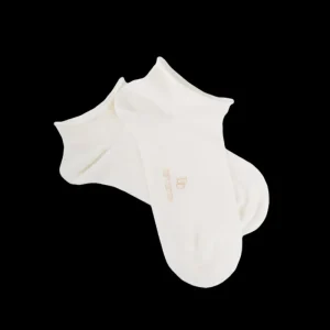 Femme Doré Doré Socquettes^Socquettes courtes avec bord roulé en coton égyptien - Givre