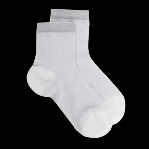 Enfant Doré Doré Socquettes^Socquettes en coton et lurex - Gris et